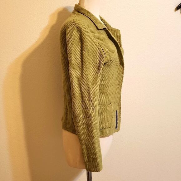 Boden Green Wool Cardigan Sweater size 12 - Picture 2 of 8